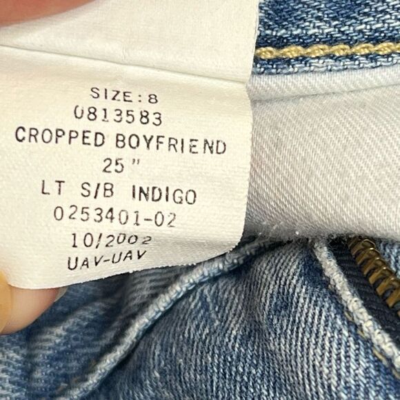 Tommy Hilfiger Y2K light wash boyfriend crop jeans size 8 - Picture 13 of 13